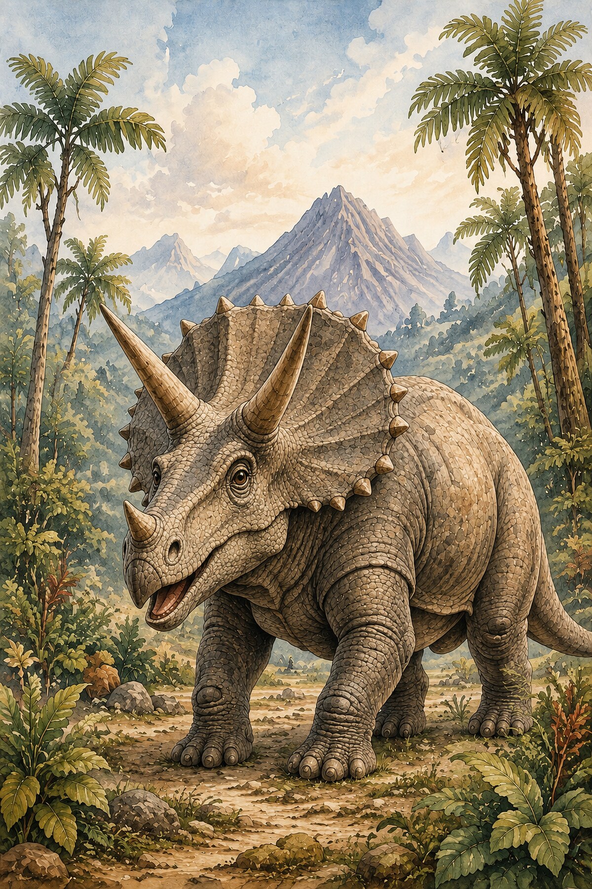 Triceratops — dětský obraz Zenoye